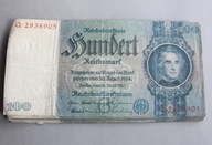 Niemcy - BANKNOTY 100 Marek 1935 SWASTYKA zestaw 19 sztuk banknotów PACZKA