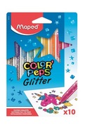 fixky flamastry Maped Colorpeps trblietavé 10 farieb v puzdre