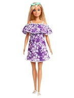 Barbie Loves the Ocean Blondýna GRB36 Krásna bábika vo fialových šatách