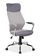 Otočná stolička, kancelárska stolička Q-319 sivá