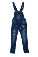 693 Ogrodniczki jeans dziewczynka rozmiar 122/128