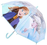 Parasol przeciwdeszczowy dziecięcy transparentny Frozen Kraina Lodu Elza