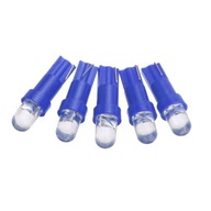 5x NIEBIESKA ŻARÓWKA T5 W1.2W W2W CLEAR 1 SMD 12V do zegarów licznika deski