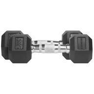 ND05_H1102 Hantle Thorn Fit Hex Rubber Dumbbell 5,0 kg x 2 szt.