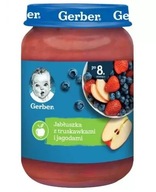 GERBER Deserek jabłuszka z truskawkami i jagodami po 8 miesiącu 190 g