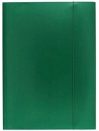 Kufrík s gumičkou A4, tmavo zelený
