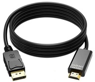 Kábel DISPLAY PORT pre HDMI 1,8M 4K DP DisplayPort