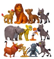 Figúrky Leví kráľ Simba Timon Pumba Disney 12 ks