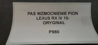 support panel for radiators front Lexus RX 450H