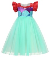 Sukienka syrenka Arielka strój księżniczka bal 110
