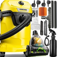 ODKURZACZ WD 3 KARCHER ZESTAW GIGANT TURBOSZCZOTKA