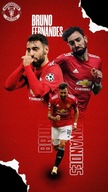 Plakat Manchester United Bruno Fernandes 40x30 cm