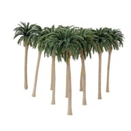 4x10ks Zelené modelové kokosové palmy pre 4ks