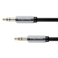 Kabel wtyk prosty jack 3.5 stereo 3.0m Kruger&