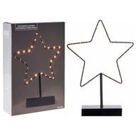 Hviezda svietiaca kovová čierna 30 LED 34 cm /Home Styling Collection