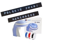 Wytłaczarka Drukarka do Taśm Dymo 3D POLSKIE ZNAKI Lawendowa Scrapbooking