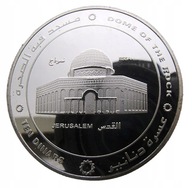 PALESTYNA 10 DINARS 2014 KOPUŁA NA SKALE 39mm UNC