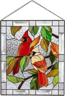 Závesné okná vitrážové vtáky panel okna závesné akrylové dekoratívne