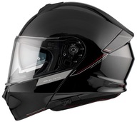 Motocyklová prilba Čeľusťový MT Genesis čierny lesk M