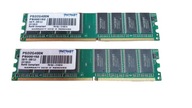 Pam RAM Patriot PSD2G400K, DDR, 2 GB (2x1GB), PC3200, 100% sprawna (J)