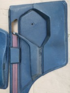 upholstery side side Mercedes W124 front rear part blue door leather