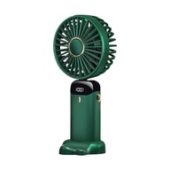 Mini prenosný ventilátor Ľahký digitálny displej sklopný so zelenou farbou