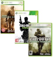 Zestaw Call of Duty Modern Warfare 2 + 3 + 4 3-GRY XBOX 360