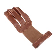 Lukostrelecká rukavica Hovädzia koža Ochranná rukavica s 3 prstami so záložkami