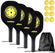 RAKIETY DO PIKLEBALL PICKLEBALL PROFESIONALNY ZESTAW 4 ŁOPATKI 8 PIŁEK TOP