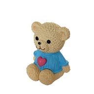 Figúrka medvedík béžový so srdiečkom model sveter