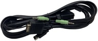 Kabel przewód KVM przełącznik 1.5m VGA USB jack stereo