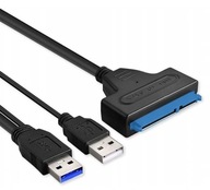 KABEL ADAPTER SATA 22 PIN USB 3.0 + USB 2.0 HDD SSD DYSK KONWERTER