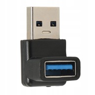 Kątowy 90 stopni USB męski na USB żeński Adapter