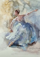 "Baletka", akvarel Alexandra Franka