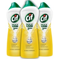 Cif Max Power Citrus Multifunkčné čistiace mlieko s bielidlom 3x1L