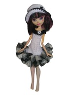 Ubranka dla lalek Monster High.Sukienka i kapelusik