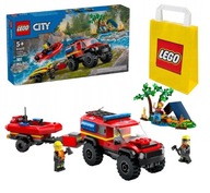 LEGO CITY 5+ AUTO TERENOWY WÓZ STRAŻACKI Z ŁODZIĄ 60412