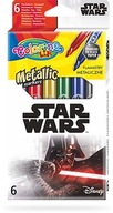 Metalické flamastry Colorino Kids 6 farieb Star Wars