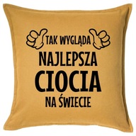 NAJLEPSZA CIOCIA poduszka 50x50 prezent