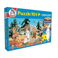 PUZZLE 104 EL BYŁ SOBIE CZŁOWIEK PREHISTORIA + DVD