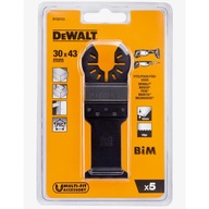 5 brzeszczotów do cięcia drewna z gwoździami, multitool DeWALT DT20723