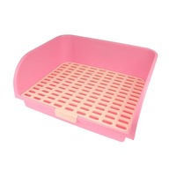 Krabička na odpadky pre králiky Toaletná podstielka na domáce zvieratá Nočník ružový