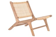 Fotel krzesło rattanowy leżanka boho Comfortable do salonu i sypialni
