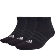 ADIDAS SKARPETY BAWEŁNA DAMSKIE STOPKI CZARNE 3PAK