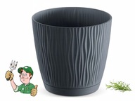 MŰANYAG KASPÓ ANTRACIT 11CM 0,6L. FEDŐ RYFO ROBUSZTUS LENGYEL TERMÉK