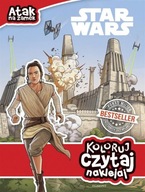 Star Wars Atak na zamek Koloruj czytaj naklejaj - KD