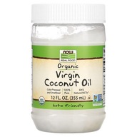 NOW Foods, Prawdziwe Jedzenie, Organiczny Virgin olej kokosowy, 12 uncji (3