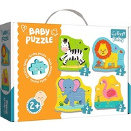 Zabawka Edukacyjna TREFL Puzzle Baby Zwierzątka Safari 18 elementów
