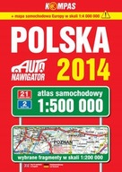 Polska 2014 Atlas samochodowy