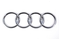 EMBLEMAT ZNACZEK logo AUDI TYŁ KLAPA - 135x45mm CHROM